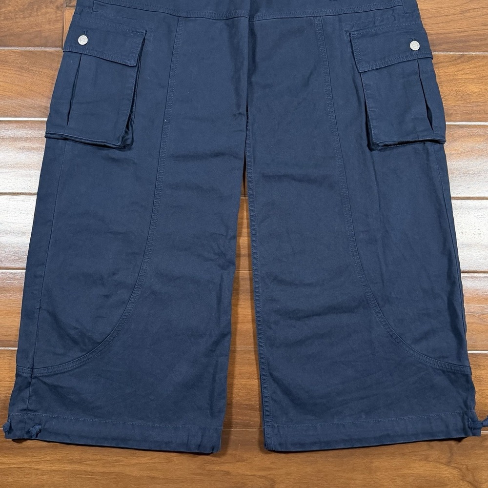 Revice Women's Size Small Blue Maverick Drawstring Wide Leg Cargo Pants Jeans - Picture 3 of 8